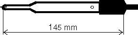 single junction thin end reference electrode